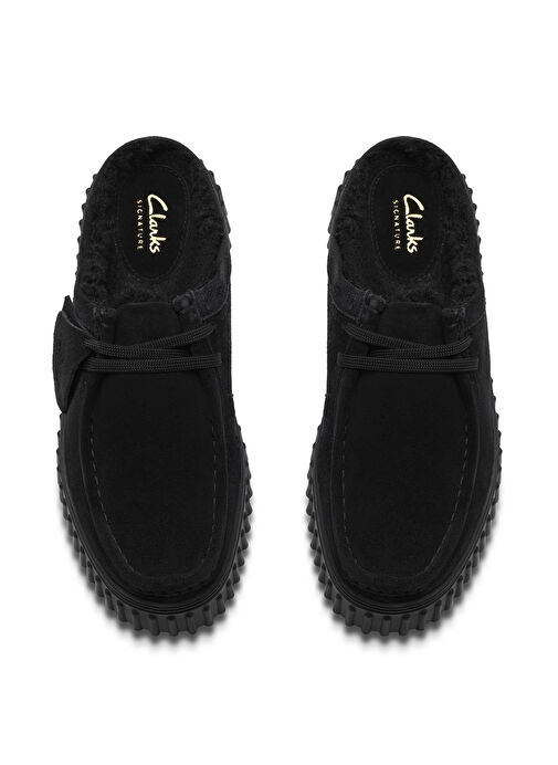 Clarks Unisex Süet Terlik Torhill Mule - Görsel 6