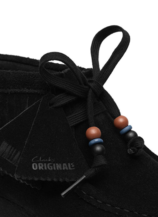 Clarks Siyah Kadın Süet Bot WBWedge Fringe - Görsel 9