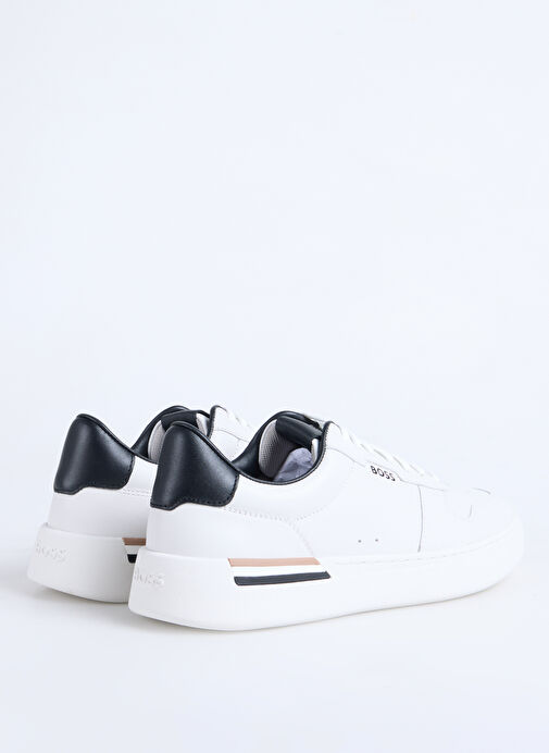 BOSS Beyaz Erkek Sneaker 50542538140 - Görsel 4