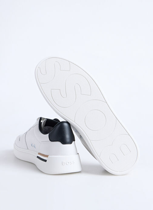 BOSS Beyaz Erkek Sneaker 50542538140 - Görsel 5