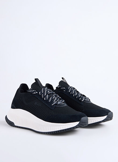 BOSS Siyah Kadın Sneaker TTNMEVO_Slon_lowkn - Görsel 3