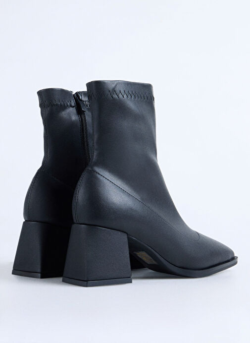F By Fabrika Siyah Kadın Topuklu Bot FOLEY - Görsel 4