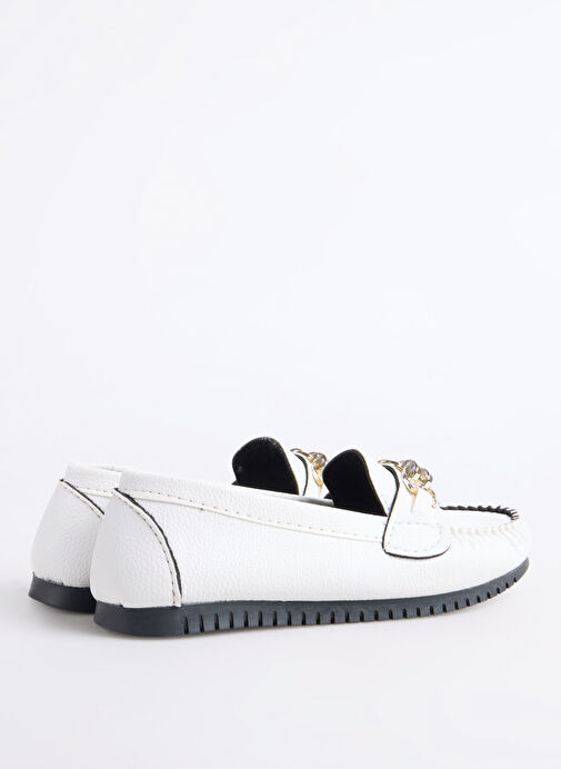 F By Fabrika Beyaz Kadın Loafer INEL - Görsel 4