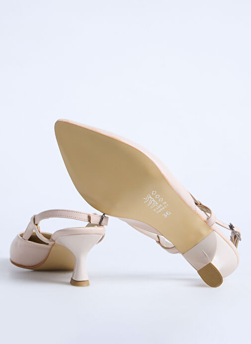 F By Fabrika Bej Kadın Topuklu Ayakkabı ENN - Görsel 5