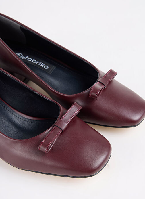 F By Fabrika Bordo Kadın Topuklu Ayakkabı FAZE - Görsel 6