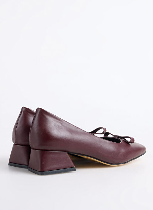 F By Fabrika Bordo Kadın Topuklu Ayakkabı FAZE - Görsel 4