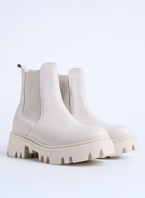 F By Fabrika Bej Kadın Bot BOKIN - Görsel 3