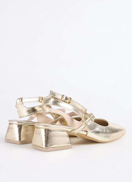 F By Fabrika Altın Kadın Topuklu Ayakkabı KAIR - Görsel 4