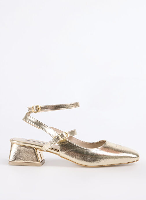 F By Fabrika Altın Kadın Topuklu Ayakkabı KAIR - Görsel 2