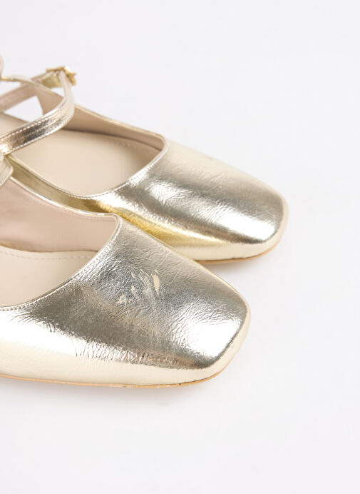 F By Fabrika Altın Kadın Topuklu Ayakkabı KAIR - Görsel 6