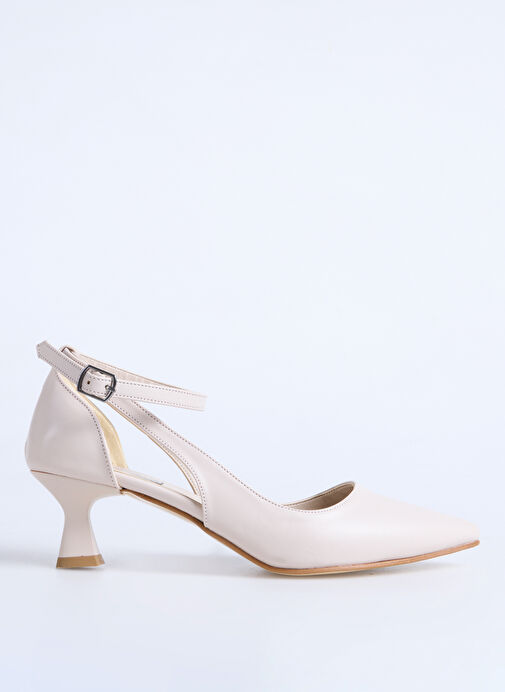 F By Fabrika Bej Kadın Topuklu Ayakkabı DIKA - Görsel 2