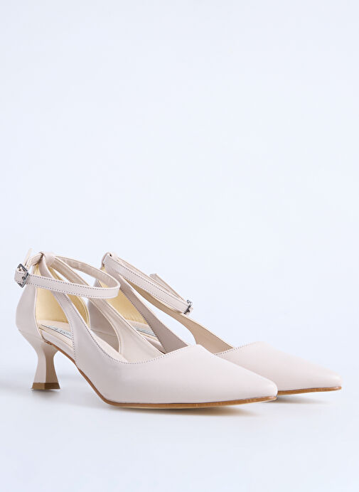 F By Fabrika Bej Kadın Topuklu Ayakkabı DIKA - Görsel 3