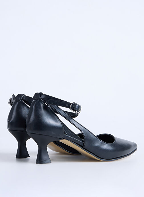 F By Fabrika Siyah Kadın Topuklu Ayakkabı DIKA - Görsel 4