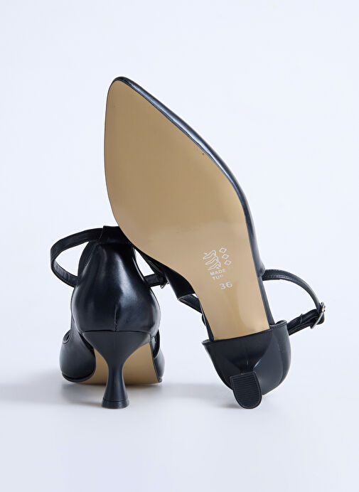 F By Fabrika Siyah Kadın Topuklu Ayakkabı DIKA - Görsel 5