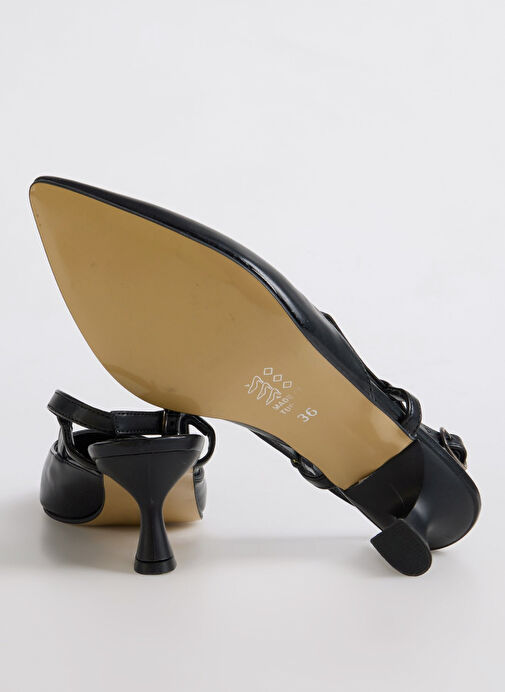 F By Fabrika Siyah Kadın Topuklu Ayakkabı ENN - Görsel 5
