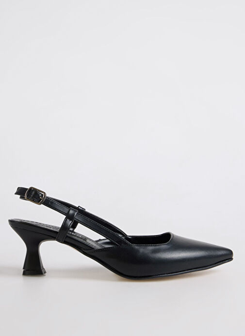 F By Fabrika Siyah Kadın Topuklu Ayakkabı ENN - Görsel 2