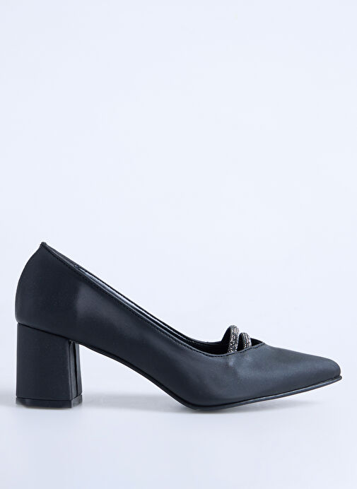 F By Fabrika Siyah Kadın Topuklu Ayakkabı KAMAR - Görsel 2