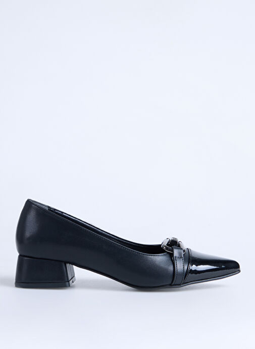 F By Fabrika Siyah Kadın Topuklu Ayakkabı TICA - Görsel 2