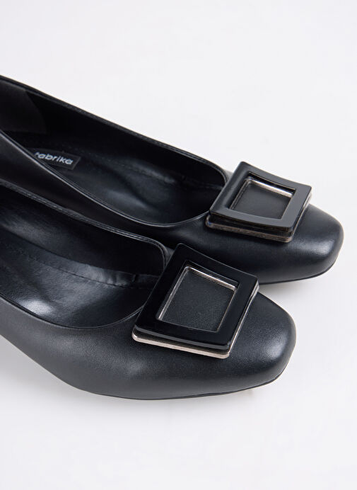 F By Fabrika Siyah Kadın Topuklu Ayakkabı JALI - Görsel 6