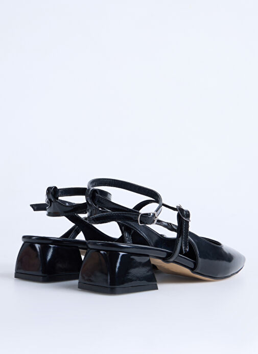 F By Fabrika Siyah Kadın Topuklu Ayakkabı KAIR - Görsel 4