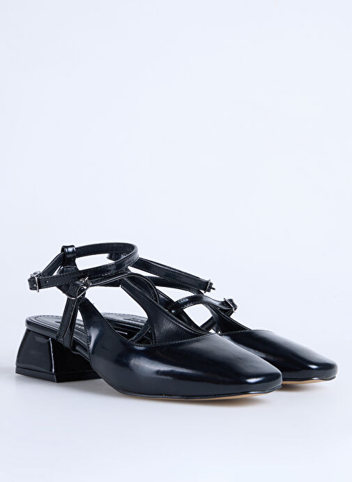 F By Fabrika Siyah Kadın Topuklu Ayakkabı KAIR - Görsel 3