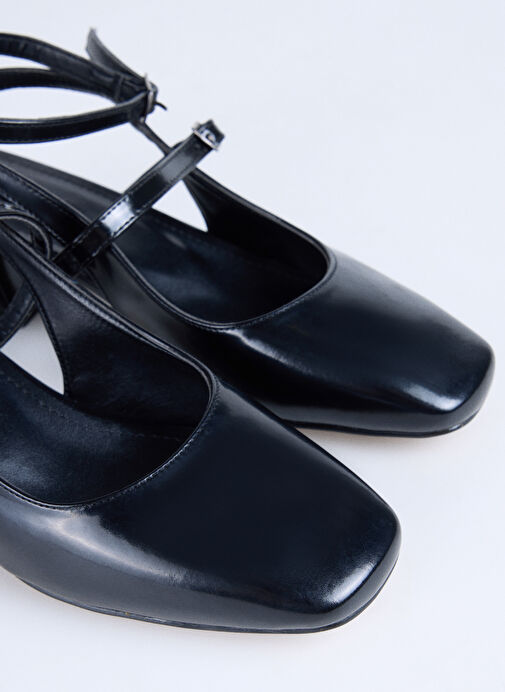 F By Fabrika Siyah Kadın Topuklu Ayakkabı KAIR - Görsel 6