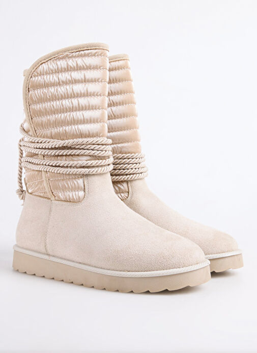 F By Fabrika Ekru Kadın Bot RIO - Görsel 3