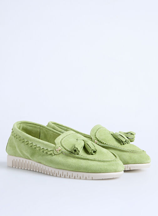 F By Fabrika Yeşil Kadın Deri Günlük Ayakkabı KROY - Görsel 3