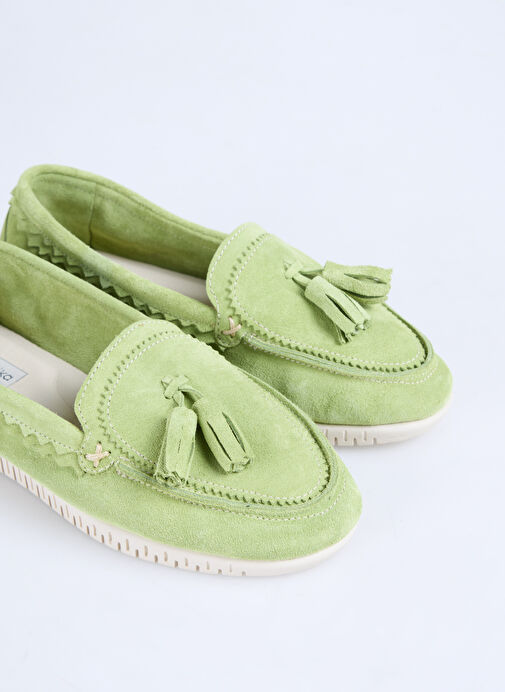 F By Fabrika Yeşil Kadın Deri Günlük Ayakkabı KROY - Görsel 6