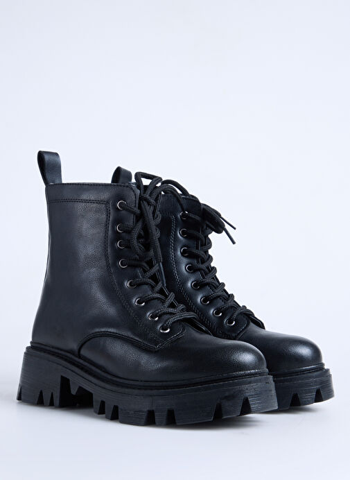 F By Fabrika Siyah Kadın Bot RENE - Görsel 3