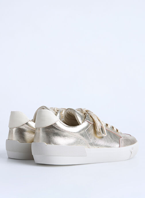 F By Fabrika Altın Kadın Deri Sneaker VARE - Görsel 4
