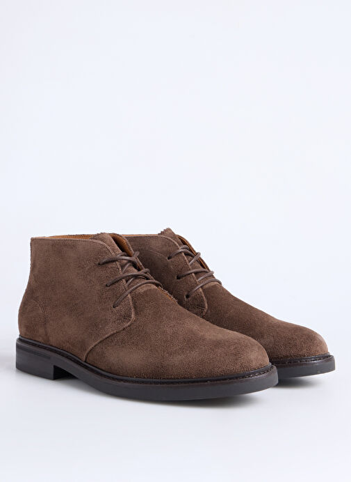 Polo Ralph Lauren Kahverengi Erkek Deri Bot ASHER CHUKKA-BOOTS-MID CUT BOOT - Görsel 3