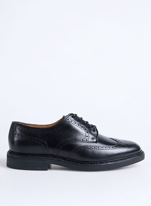Polo Ralph Lauren Siyah Erkek Deri Klasik Ayakkabı ASHER WGTIP-DRESS SHOE-WINGTIP - Görsel 2