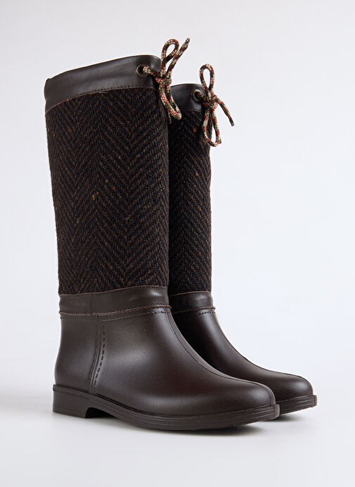 F By Fabrika Kahverengi Kadın Çizme NABI - Görsel 3