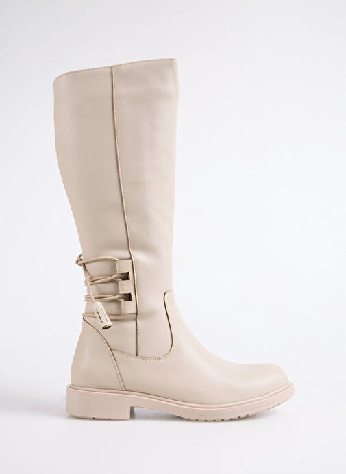 F By Fabrika Bej Kadın Çizme YAWEN - Görsel 2