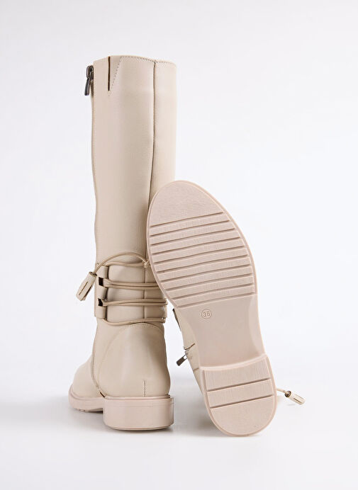 F By Fabrika Bej Kadın Çizme YAWEN - Görsel 5