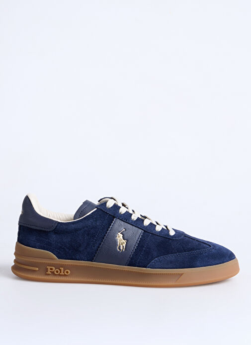 Polo Ralph Lauren Lacivert Erkek Deri Günlük Ayakkabı HRT AERA PP-SNEAKERS-LOW TOP LACE - Görsel 2