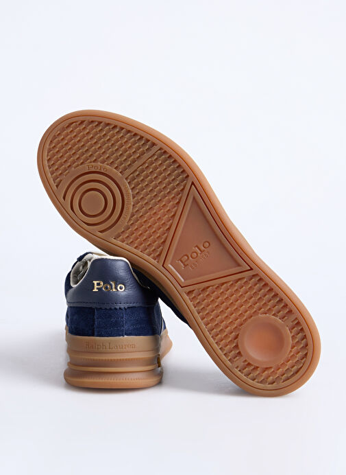 Polo Ralph Lauren Lacivert Erkek Deri Günlük Ayakkabı HRT AERA PP-SNEAKERS-LOW TOP LACE - Görsel 5