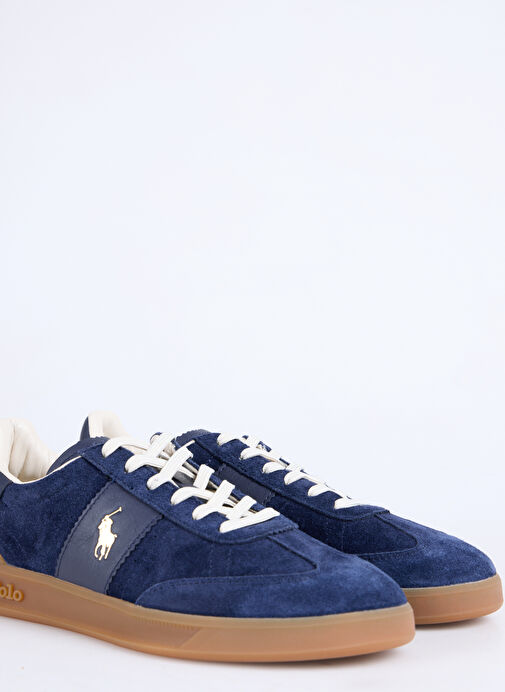 Polo Ralph Lauren Lacivert Erkek Deri Günlük Ayakkabı HRT AERA PP-SNEAKERS-LOW TOP LACE - Görsel 6