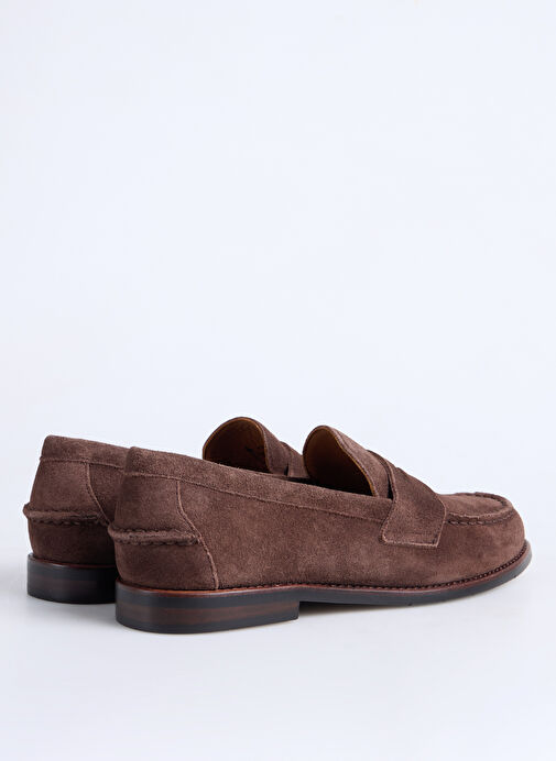 Polo Ralph Lauren Kahverengi Erkek Deri Loafer ALSTON PENNY-CASUAL SHOE-LOAFER - Görsel 4