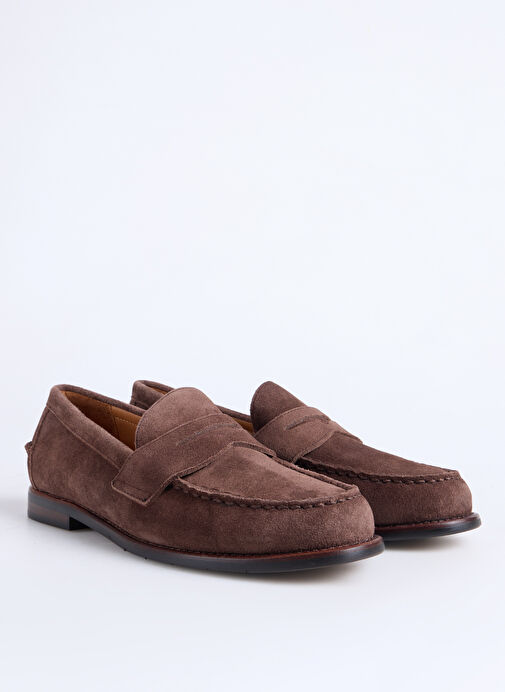 Polo Ralph Lauren Kahverengi Erkek Deri Loafer ALSTON PENNY-CASUAL SHOE-LOAFER - Görsel 3