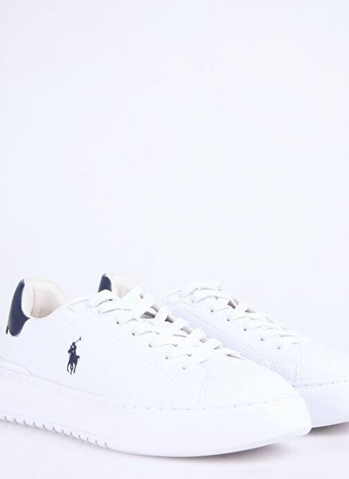 Polo Ralph Lauren Beyaz Erkek Deri Sneaker RLITE COURT-SNEAKERS-LOW TOP LACE - Görsel 6