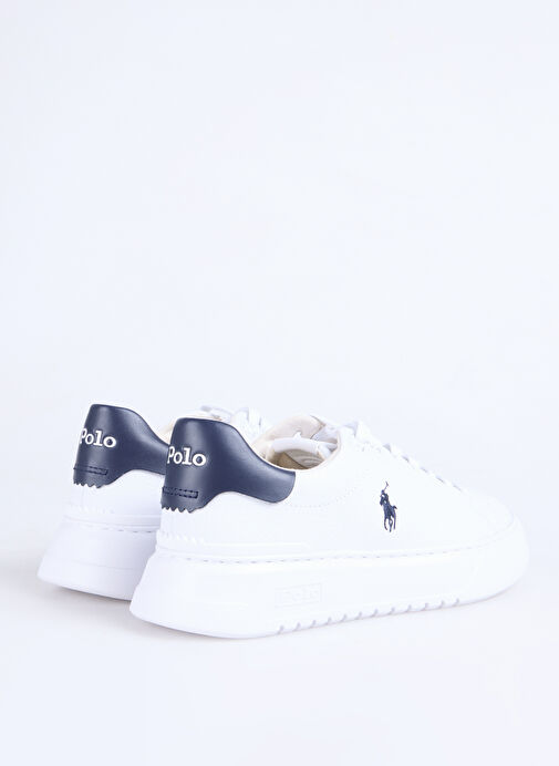 Polo Ralph Lauren Beyaz Erkek Deri Sneaker RLITE COURT-SNEAKERS-LOW TOP LACE - Görsel 4
