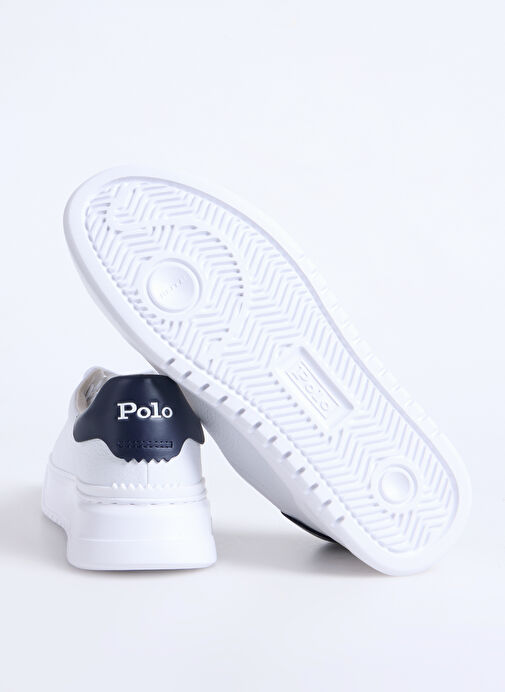 Polo Ralph Lauren Beyaz Erkek Deri Sneaker RLITE COURT-SNEAKERS-LOW TOP LACE - Görsel 5
