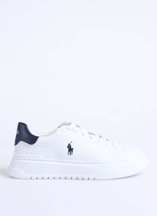 Polo Ralph Lauren Beyaz Erkek Deri Sneaker RLITE COURT-SNEAKERS-LOW TOP LACE - Görsel 2