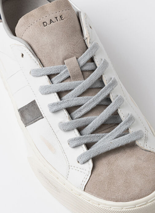 D.a.t.e Beyaz Erkek Deri Sneaker HILL LOW - Görsel 4