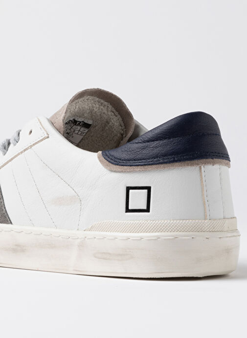 D.a.t.e Beyaz Erkek Deri Sneaker HILL LOW - Görsel 6