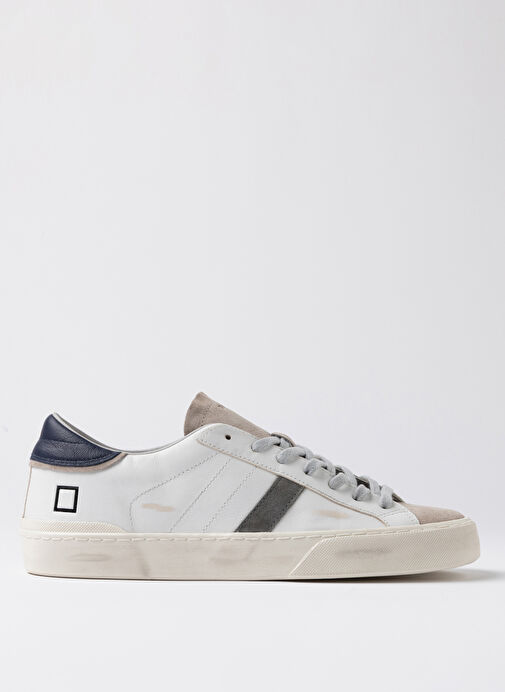 D.a.t.e Beyaz Erkek Deri Sneaker HILL LOW - Görsel 2
