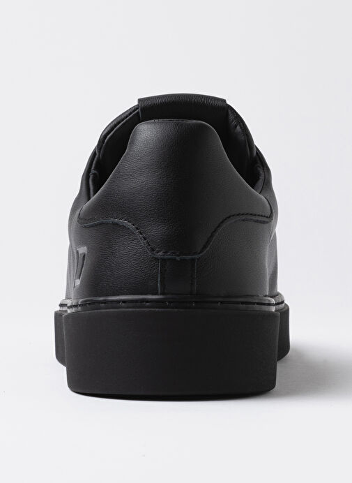 D.a.t.e Siyah Erkek Deri Sneaker LEVANTE - Görsel 5