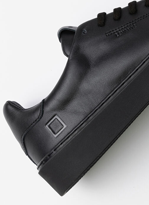 D.a.t.e Siyah Erkek Deri Sneaker LEVANTE - Görsel 4
